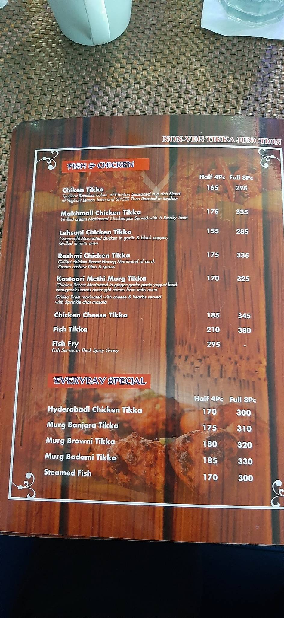 Kalika Sweets menu