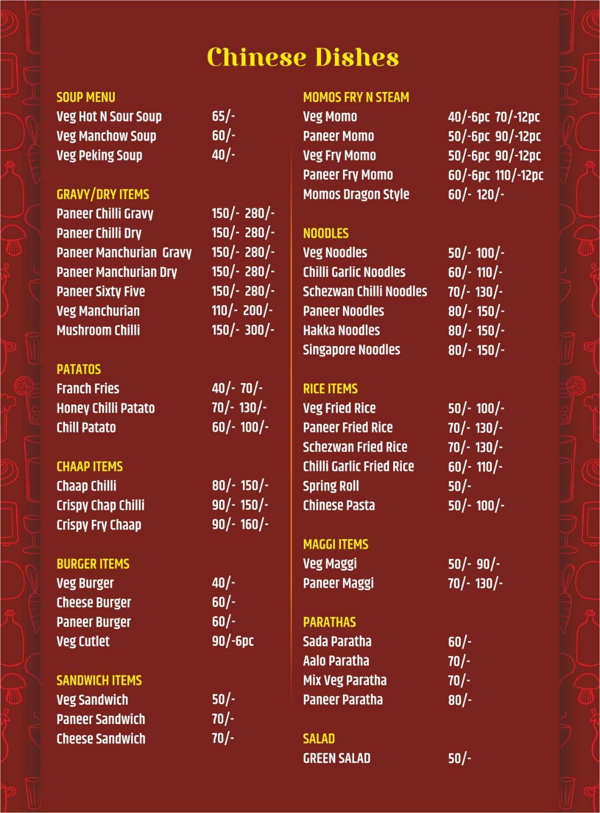 KanhaiyaTwist & Treat Fast Food n Restaurant menu