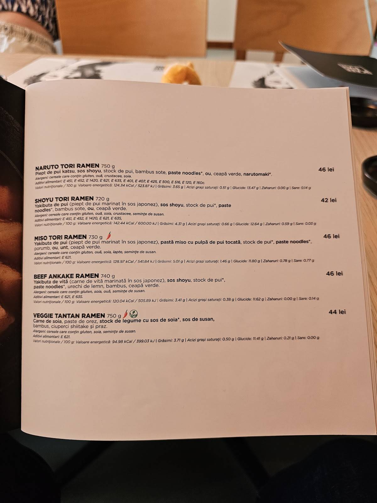 Menu de Kanpai