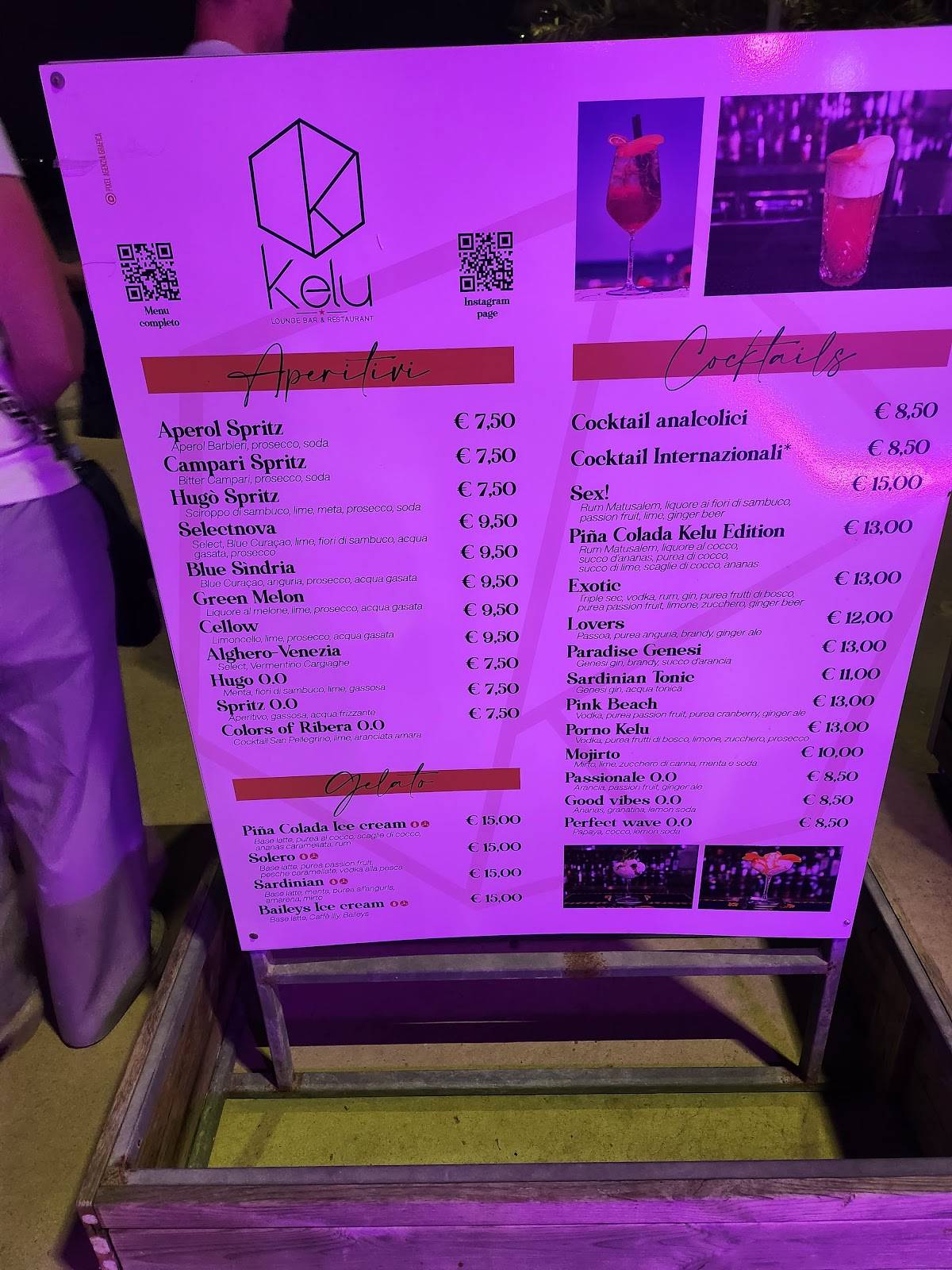 Menu di Kelu Lounge Bar 