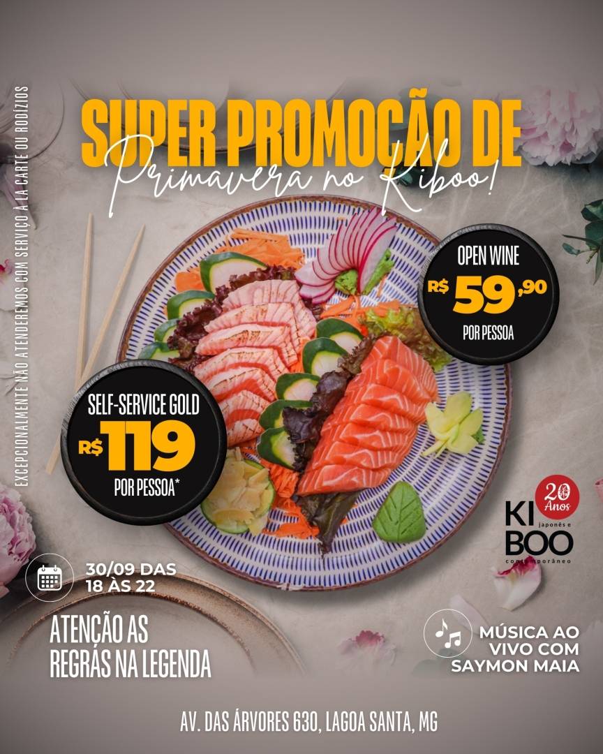 Kiboo Japonês e Contemporâneo cardápio