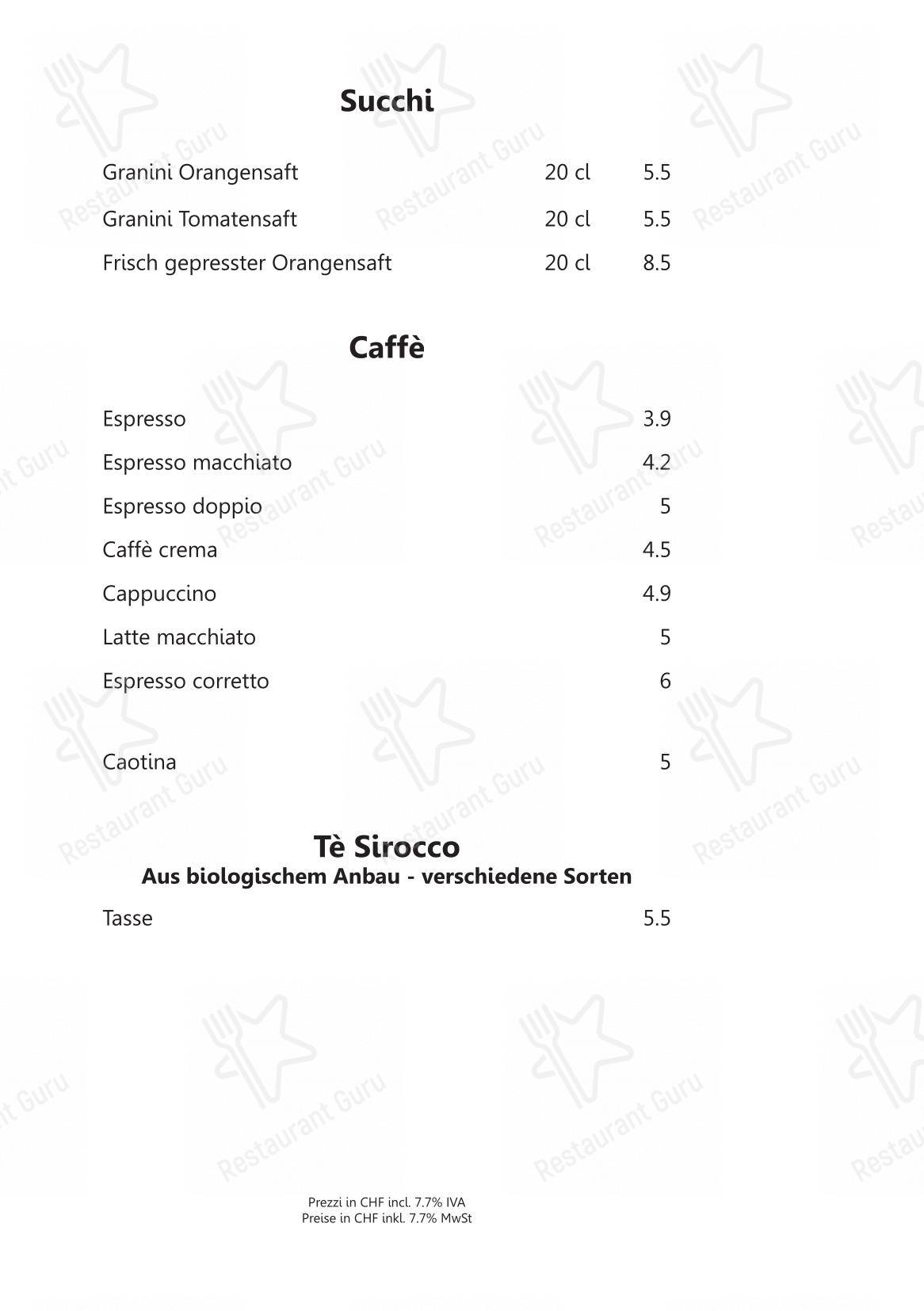 Крафт меню per Klingler's Ristorante Ascona in Ascona