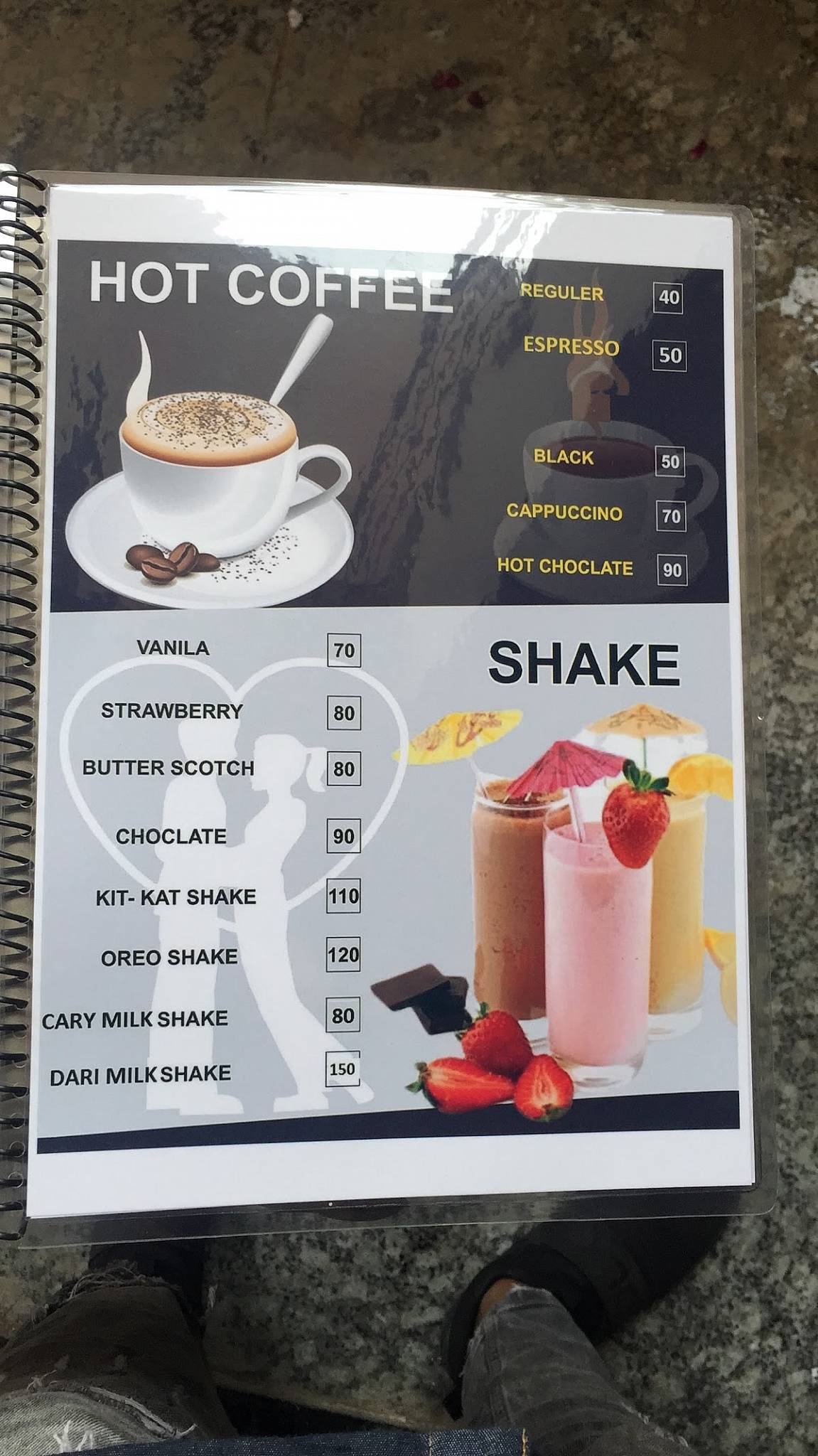 Knock Inn Cafe menu
