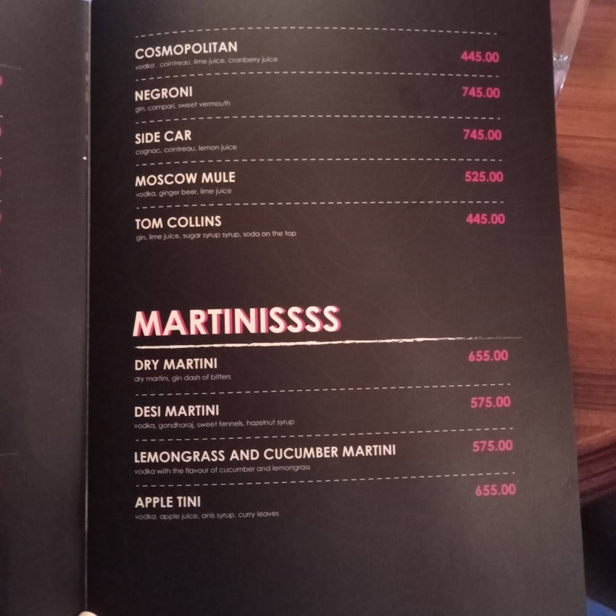 Roots menu