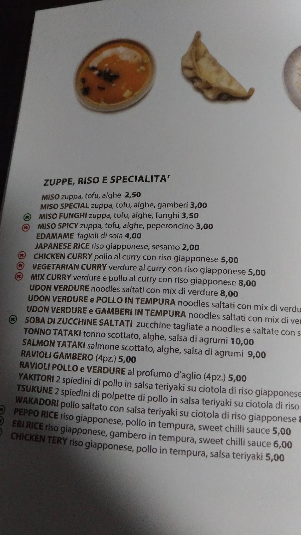Menu di Kombu sushi 