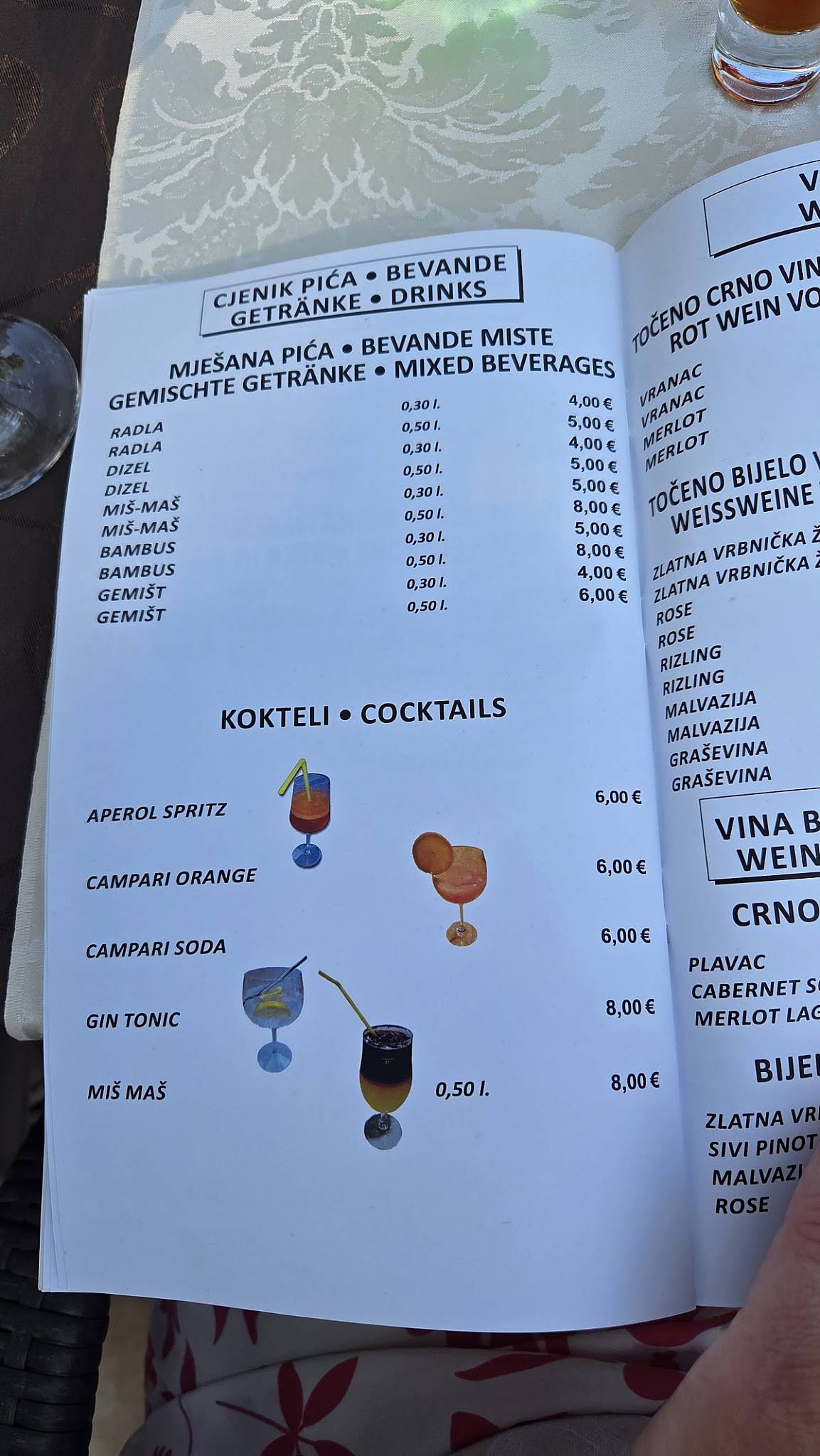 Menu di Restoran Ježevac 