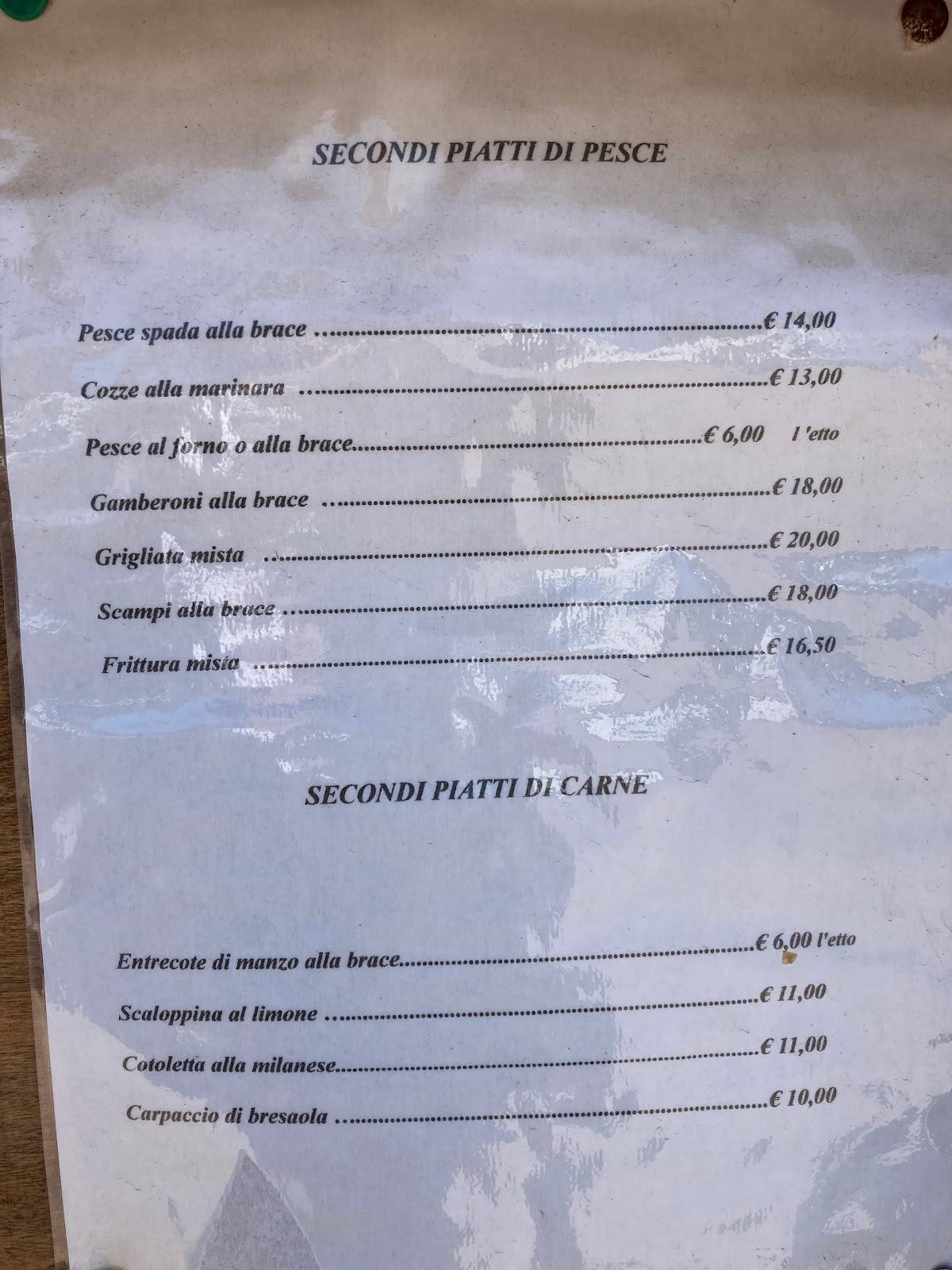 Menu di L' Orizzonte 