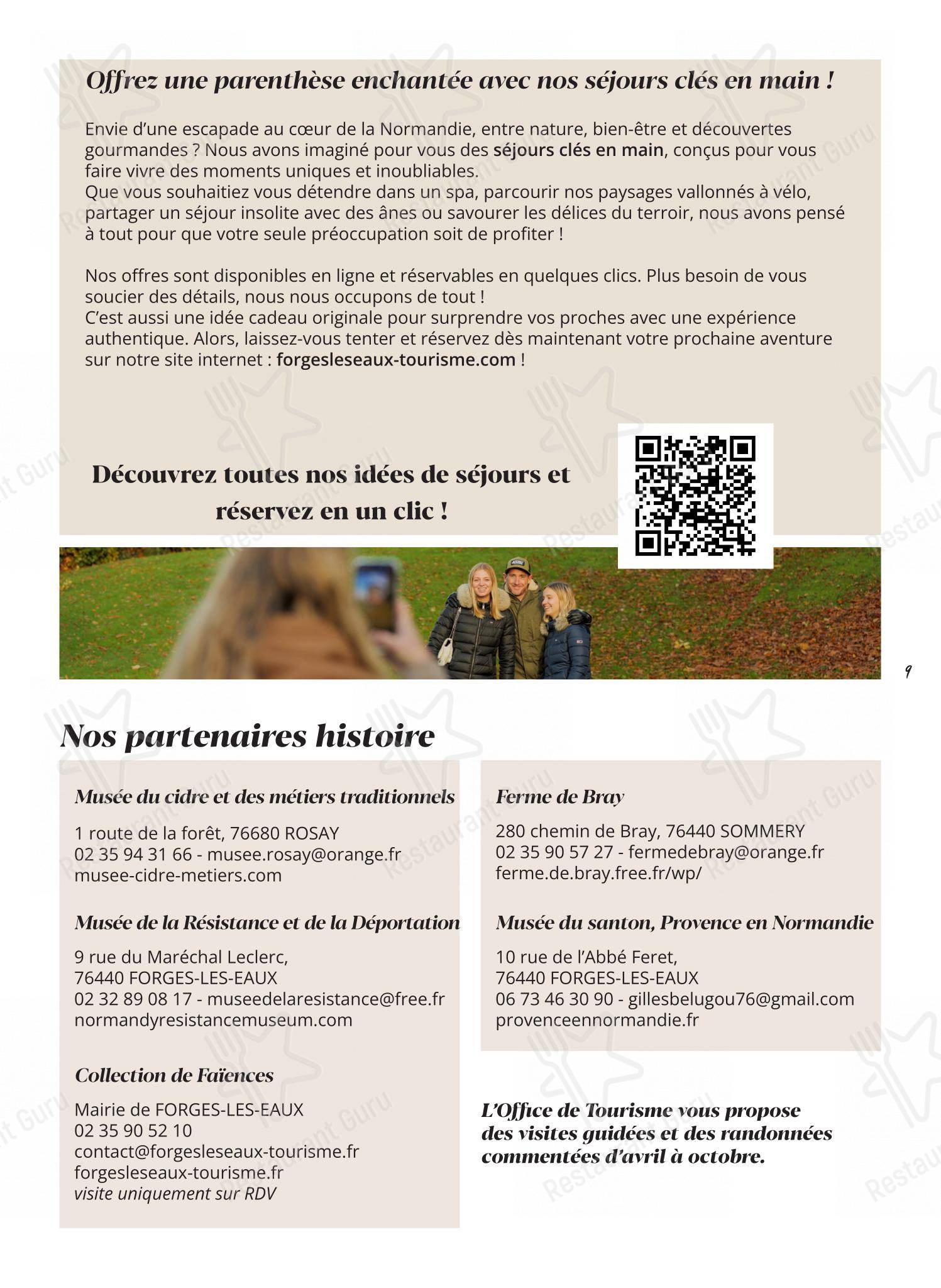 Menu pour L'Audace dans Le Thil-Riberpré