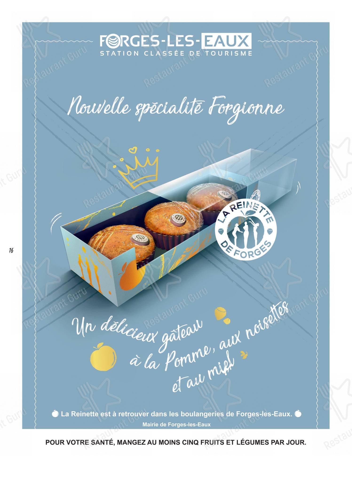 L'Audace dans Le Thil-Riberpré - Menu