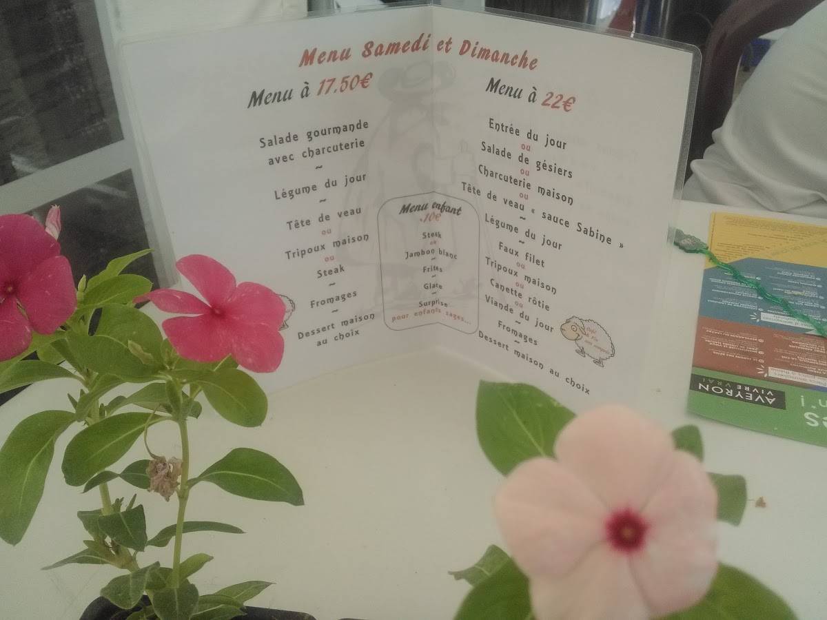 Menu au LES BERGERS restaurant,