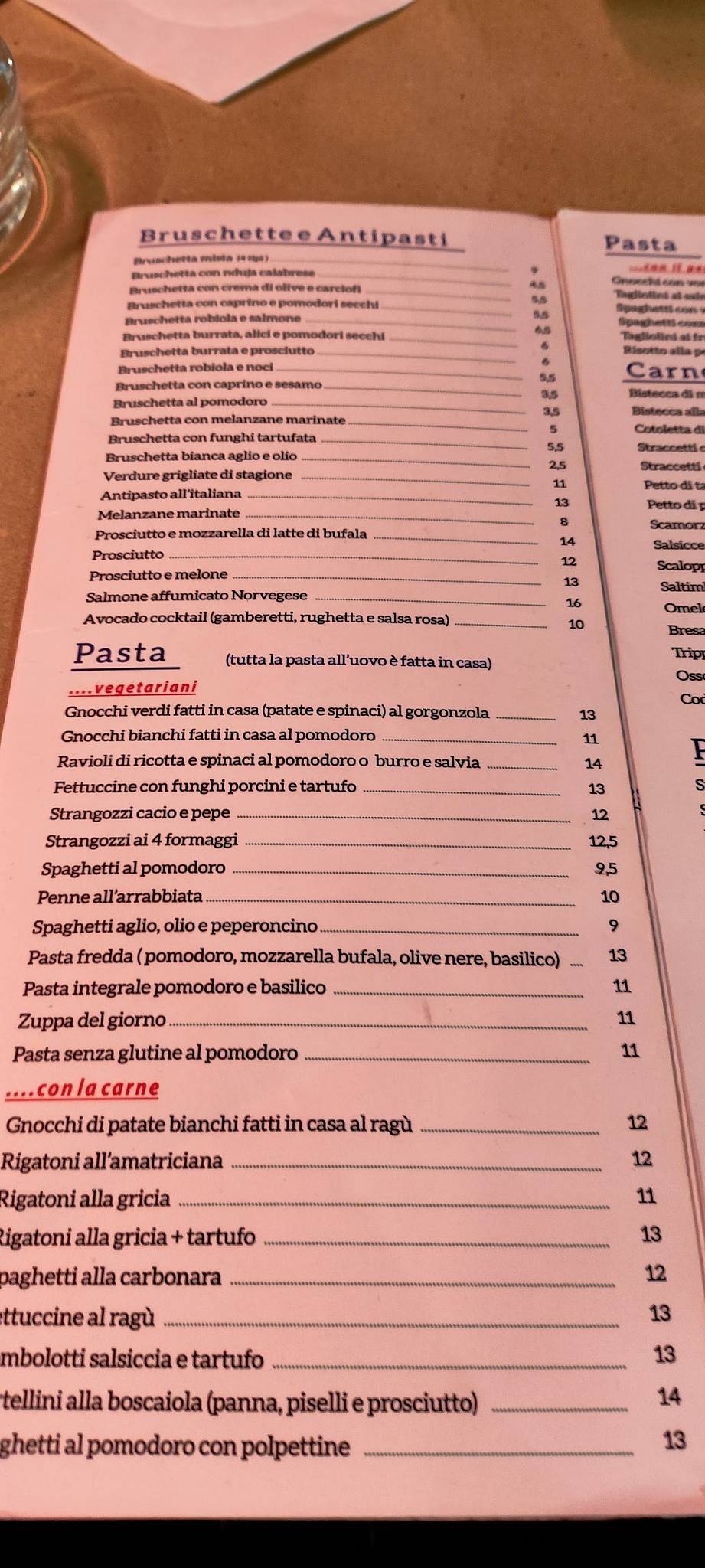Menu di L'Insalata Ricca - Piazza di Pasquino 