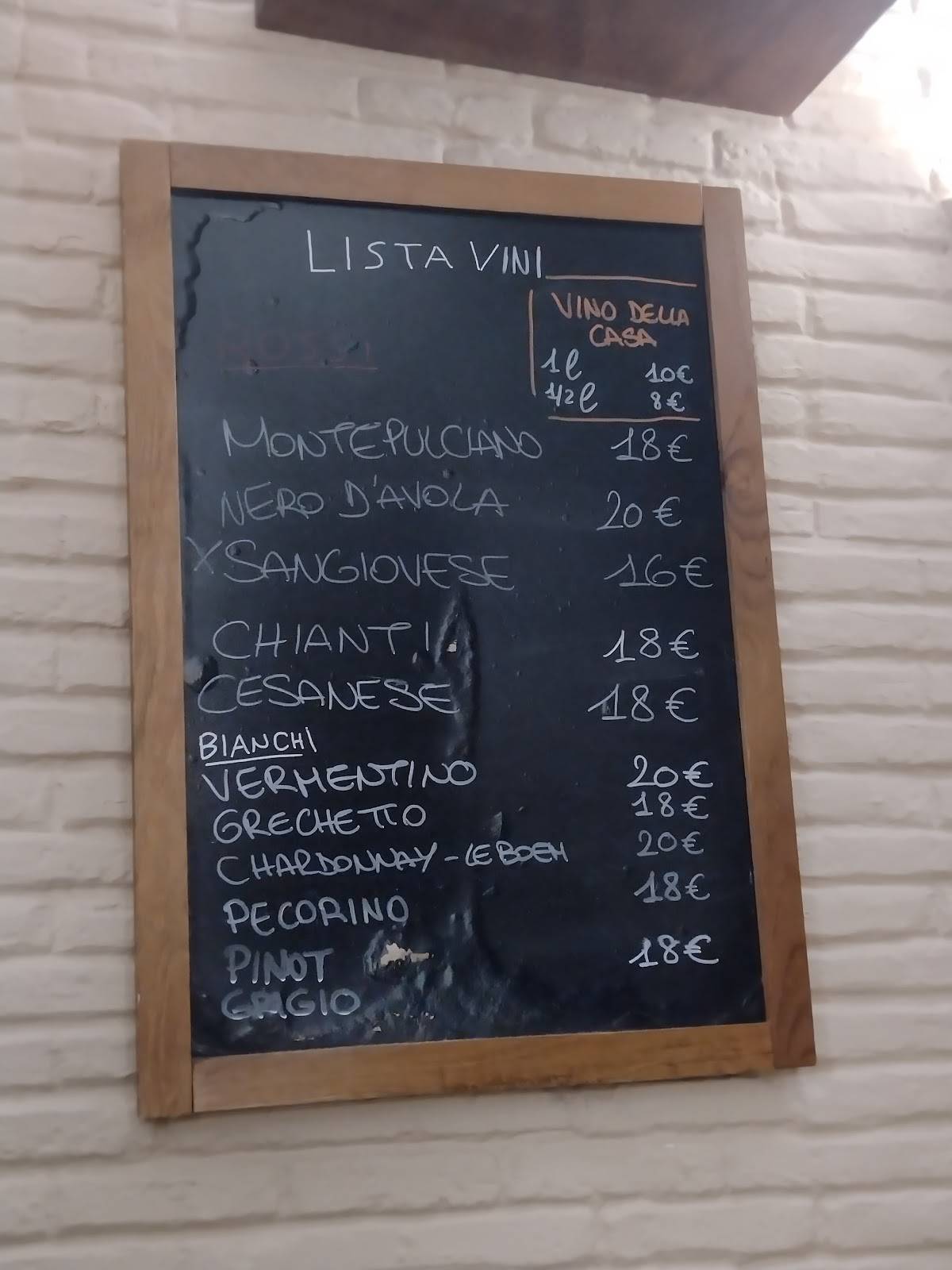 Menu di LOCANDA TRIONFALE 
