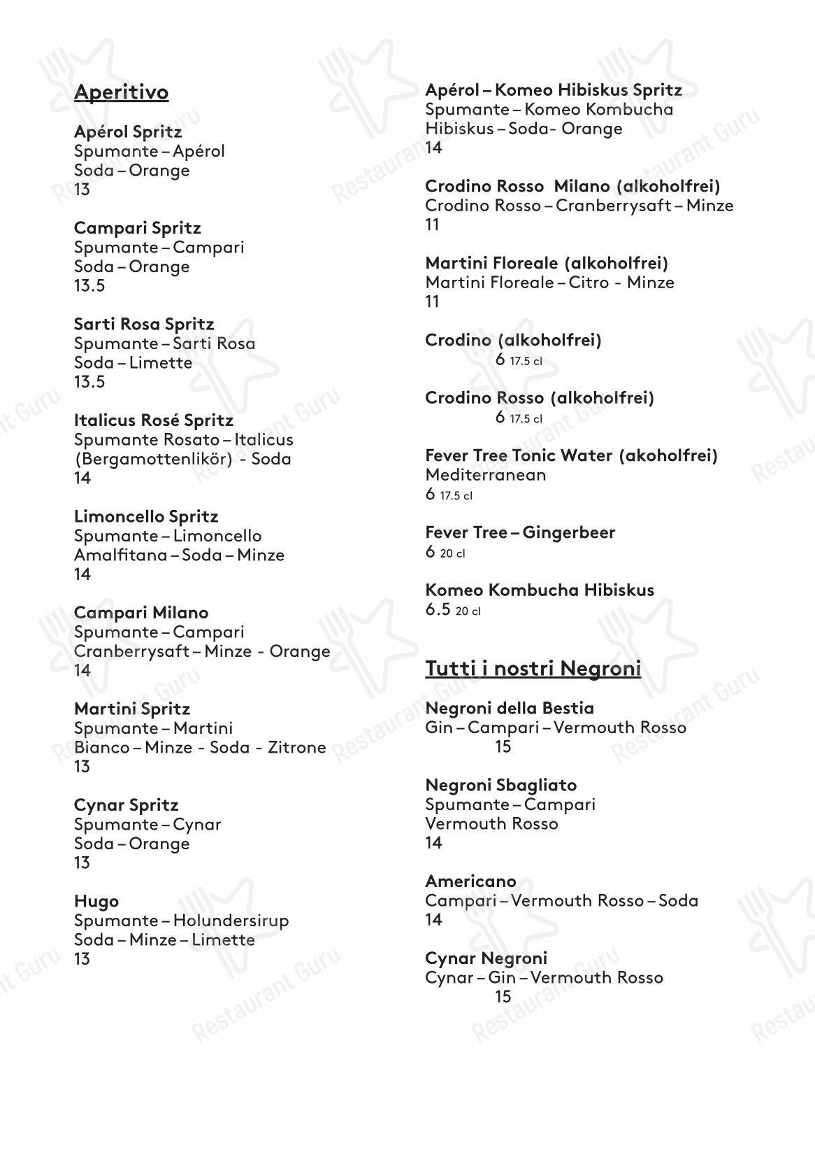 Menu per La Bestia - Pizza Pizza in Lucerna