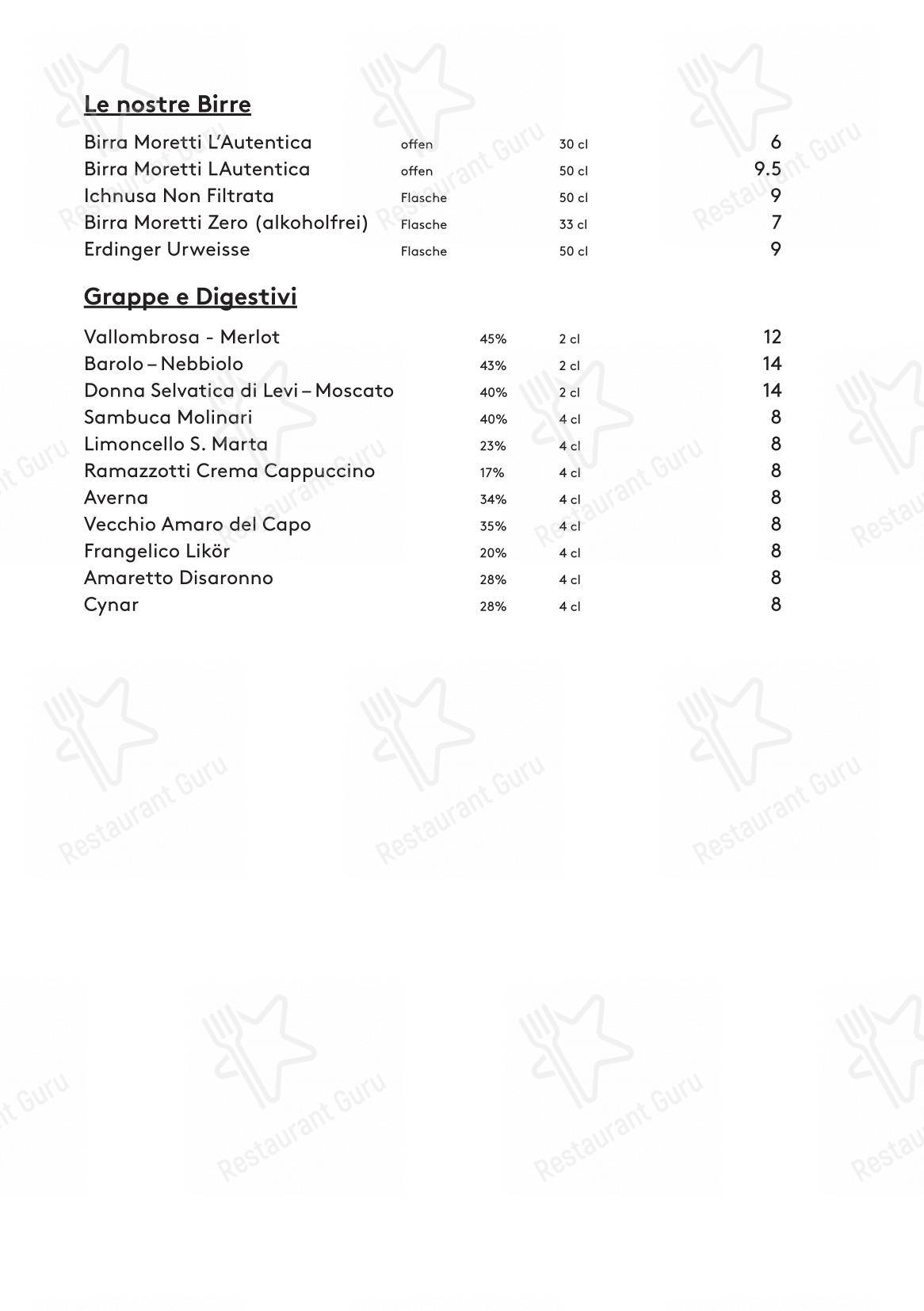 Menu di La Bestia - Pizza Pizza - Menu bar
