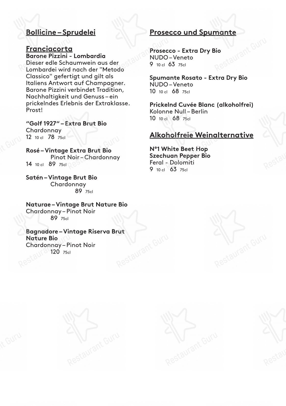 La Bestia - Pizza Pizza in Lucerna - Menu bar