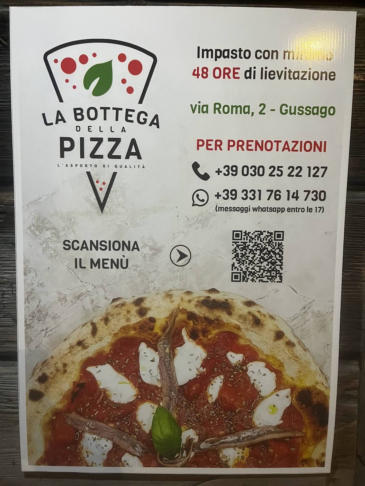 Menu di La Bottega Della Pizza Gussago 
