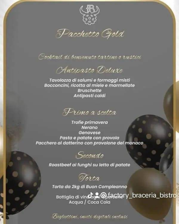 Menu di La Braceria Factory Bistrot 