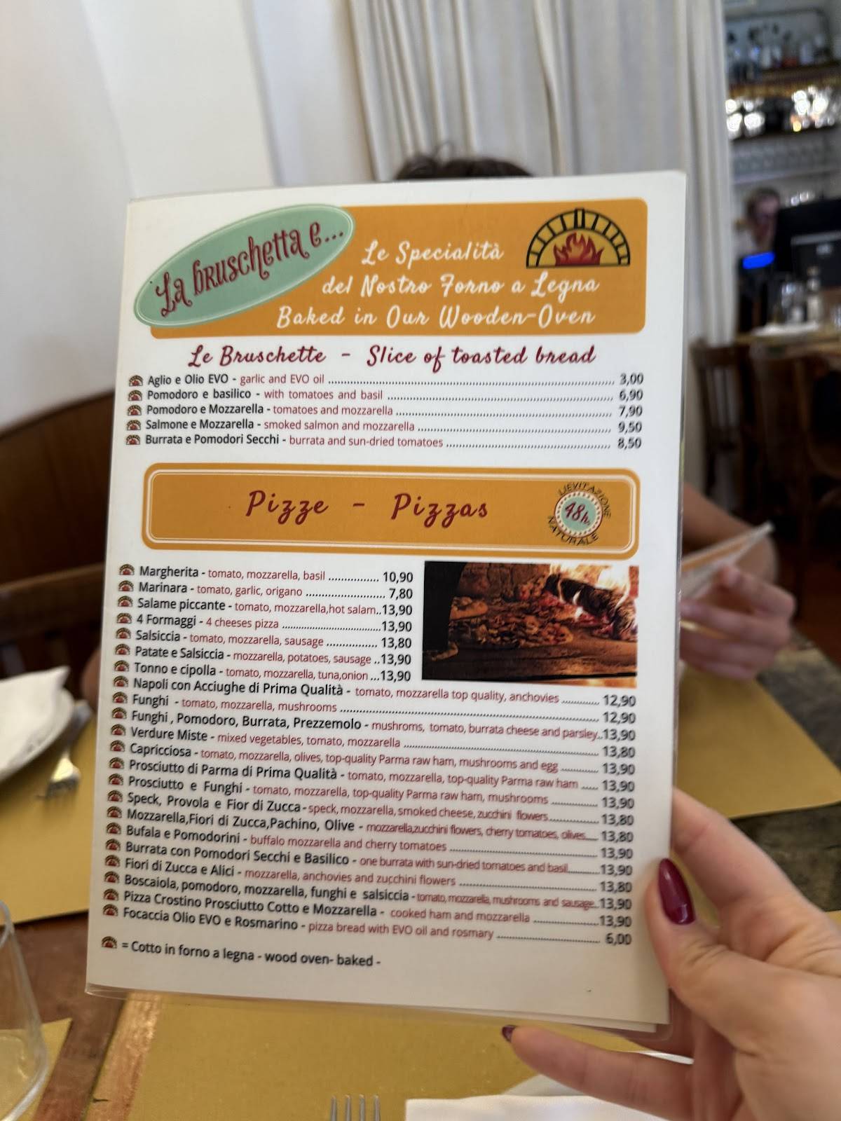 Menu di La Bruschetta e… (Via Veneto) 
