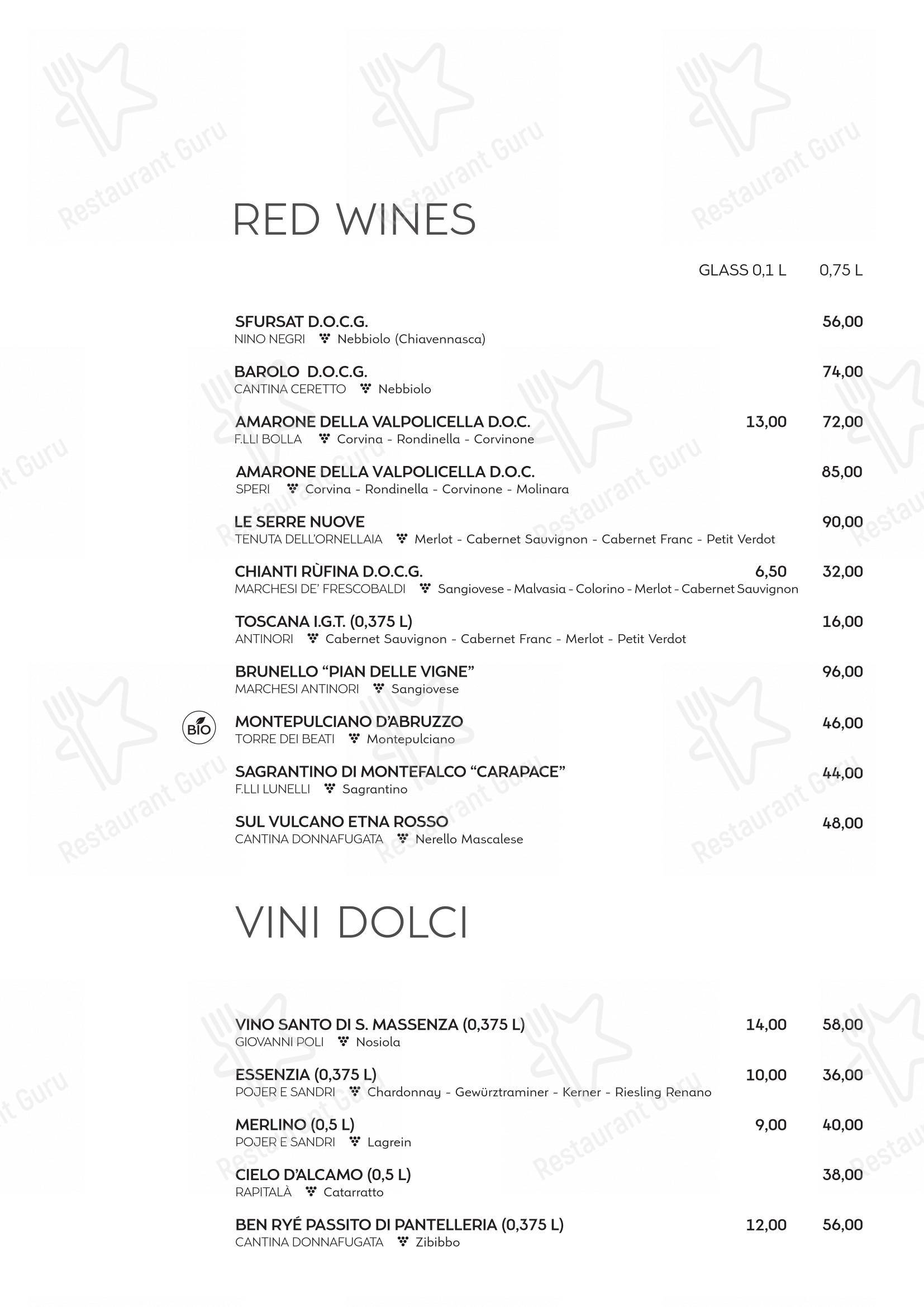 Menu di La Capannina Pizza and Grill - Menu