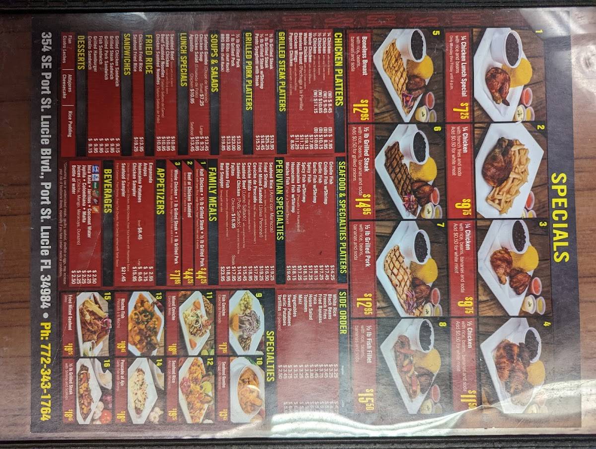 Menu at La Granja Port Saint Lucie restaurant, Port St. Lucie