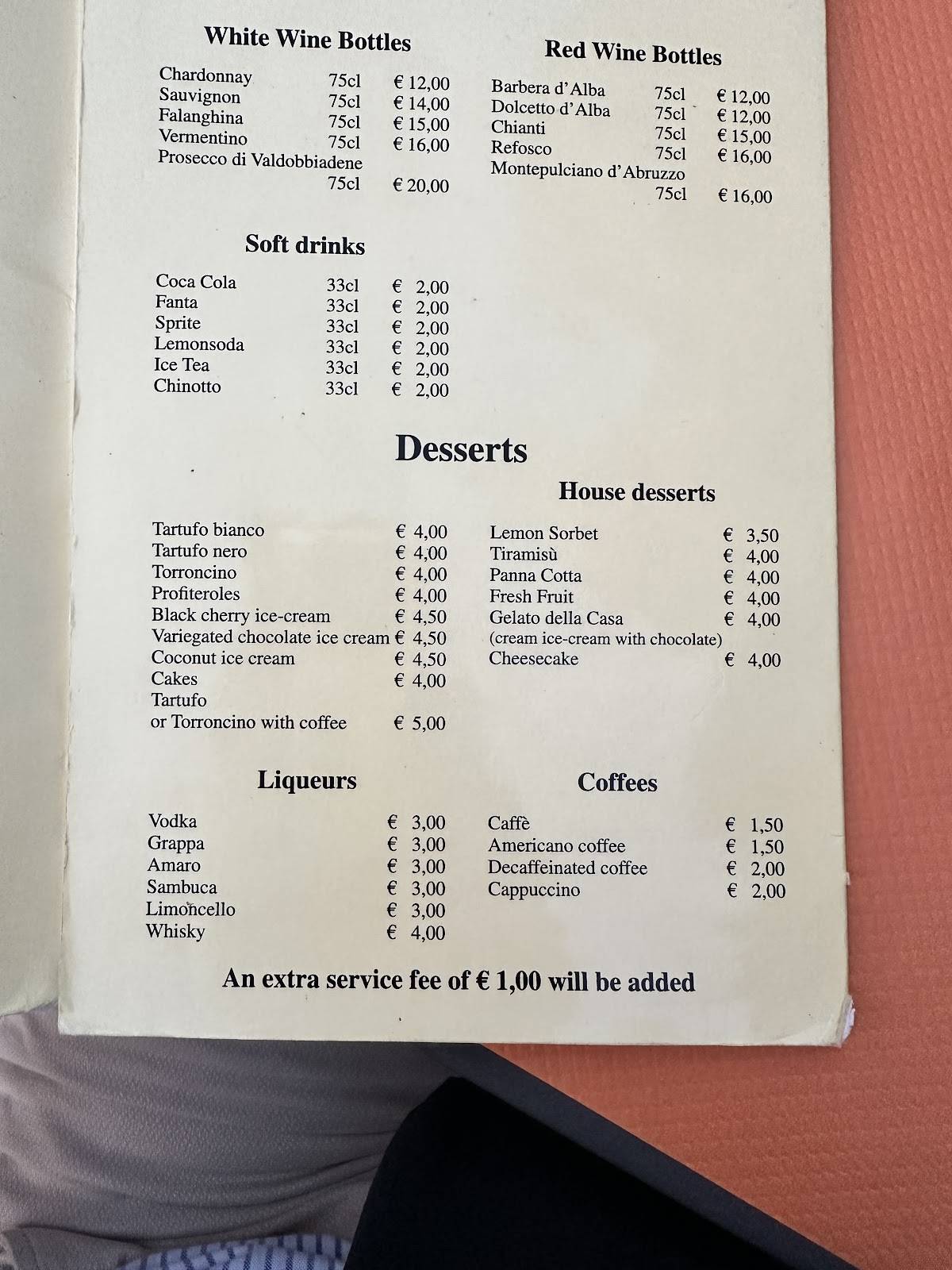 Menu di La Magolfa - Navigli 
