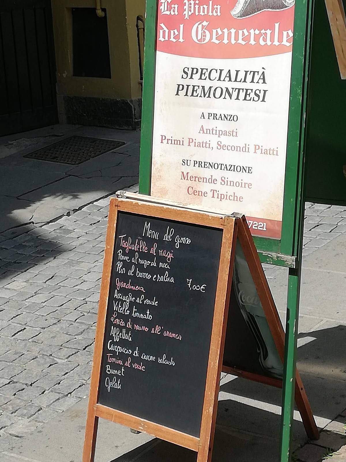 Menu di La Piola Del Generale 