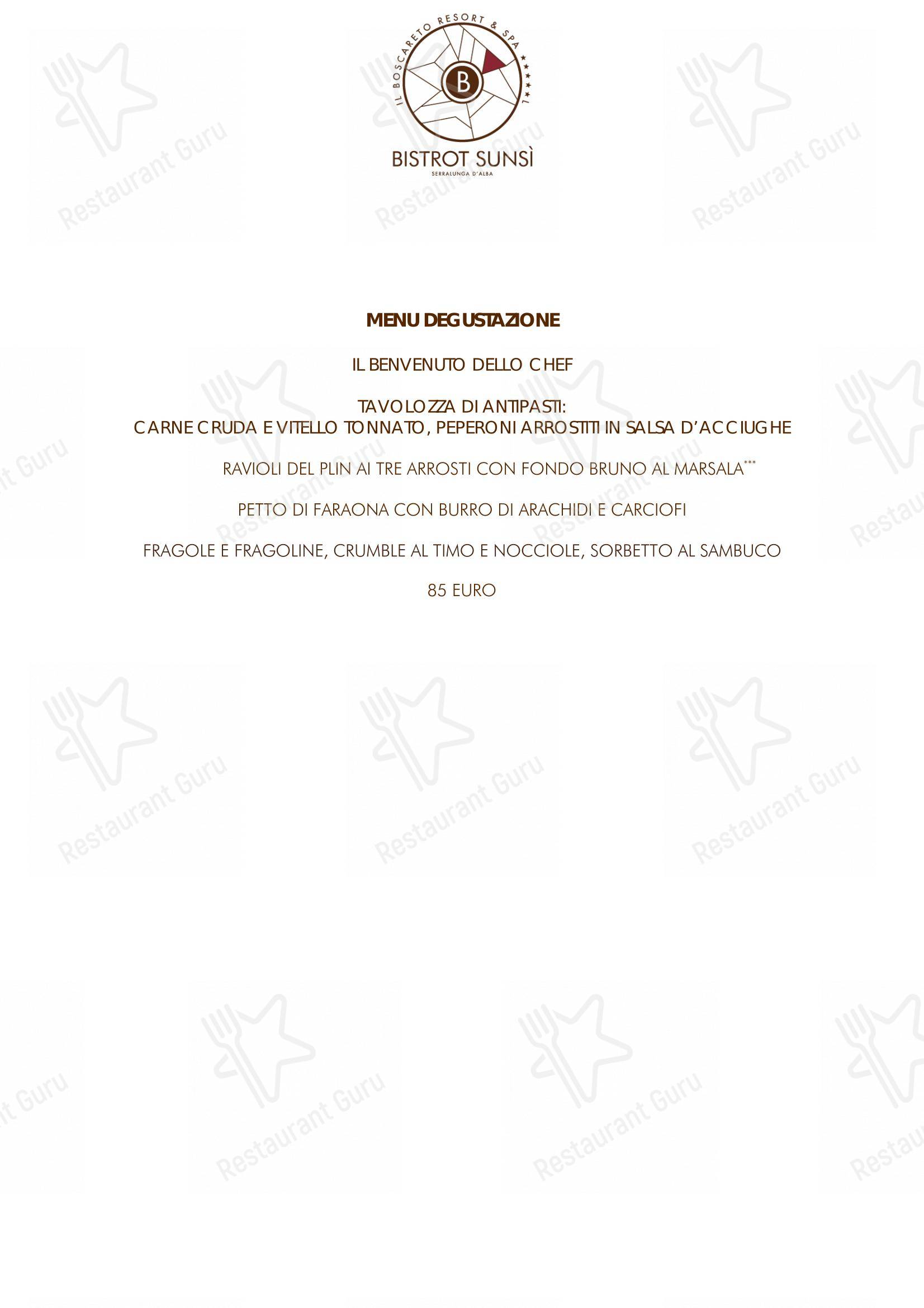 Menu per La Rei Natura by Michelangelo Mammoliti ristorante