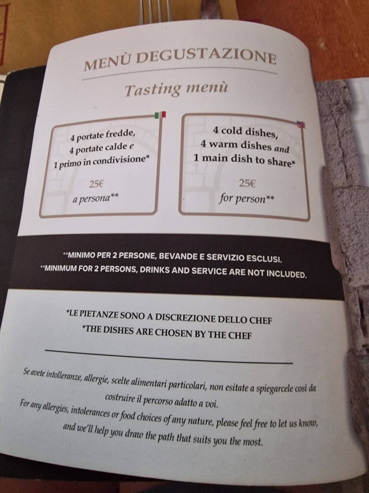 Menu di La Uascezze 