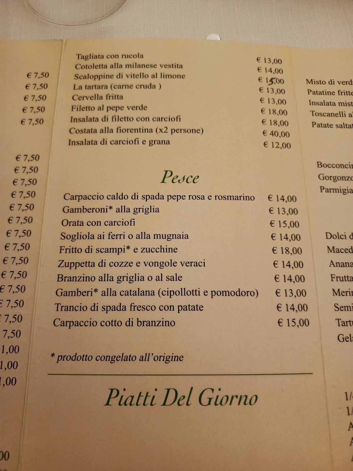 Menu di La ricetta 
