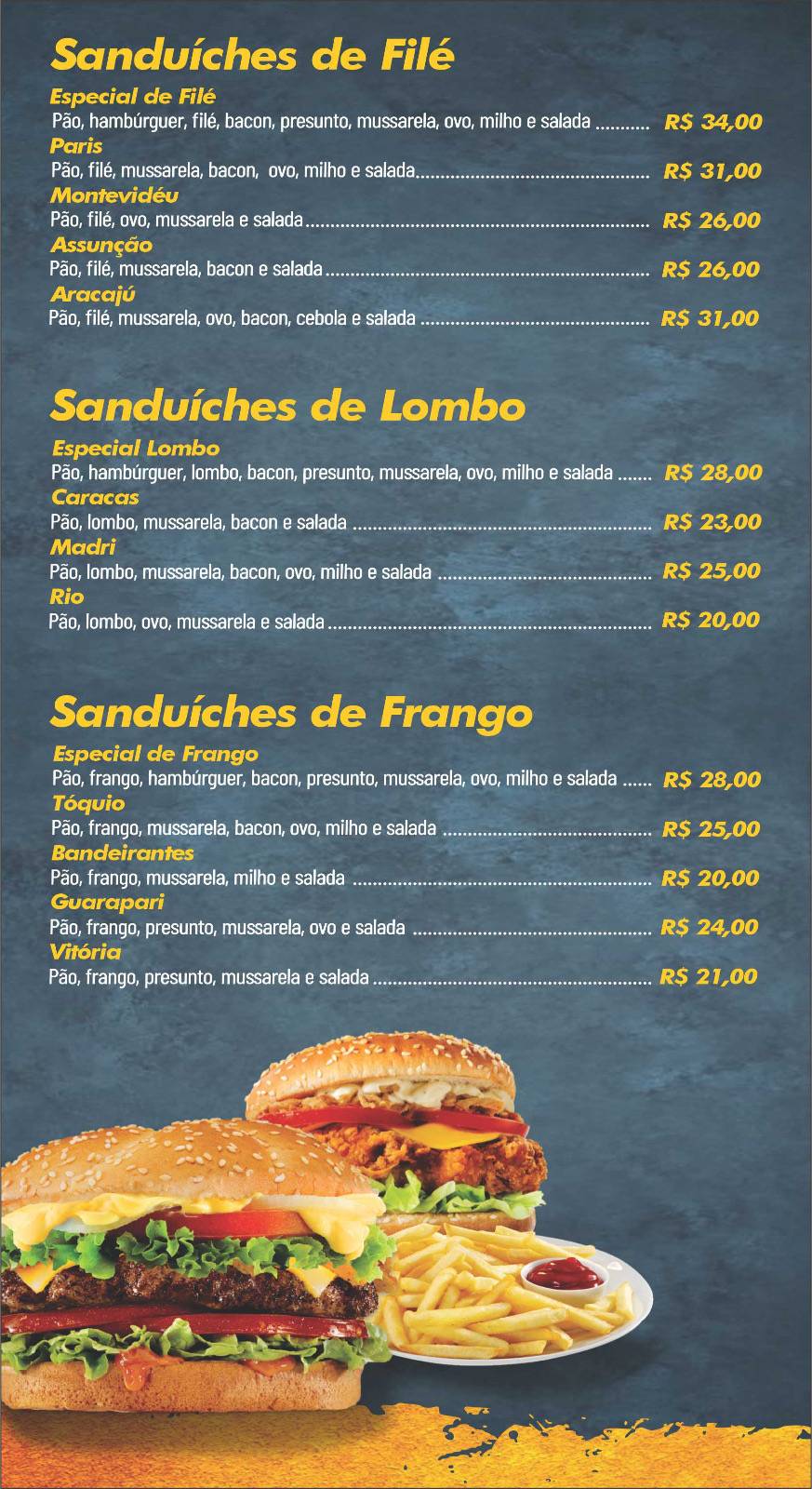 Lanchonete Stenio Lanches em Patos De Minas cardápio