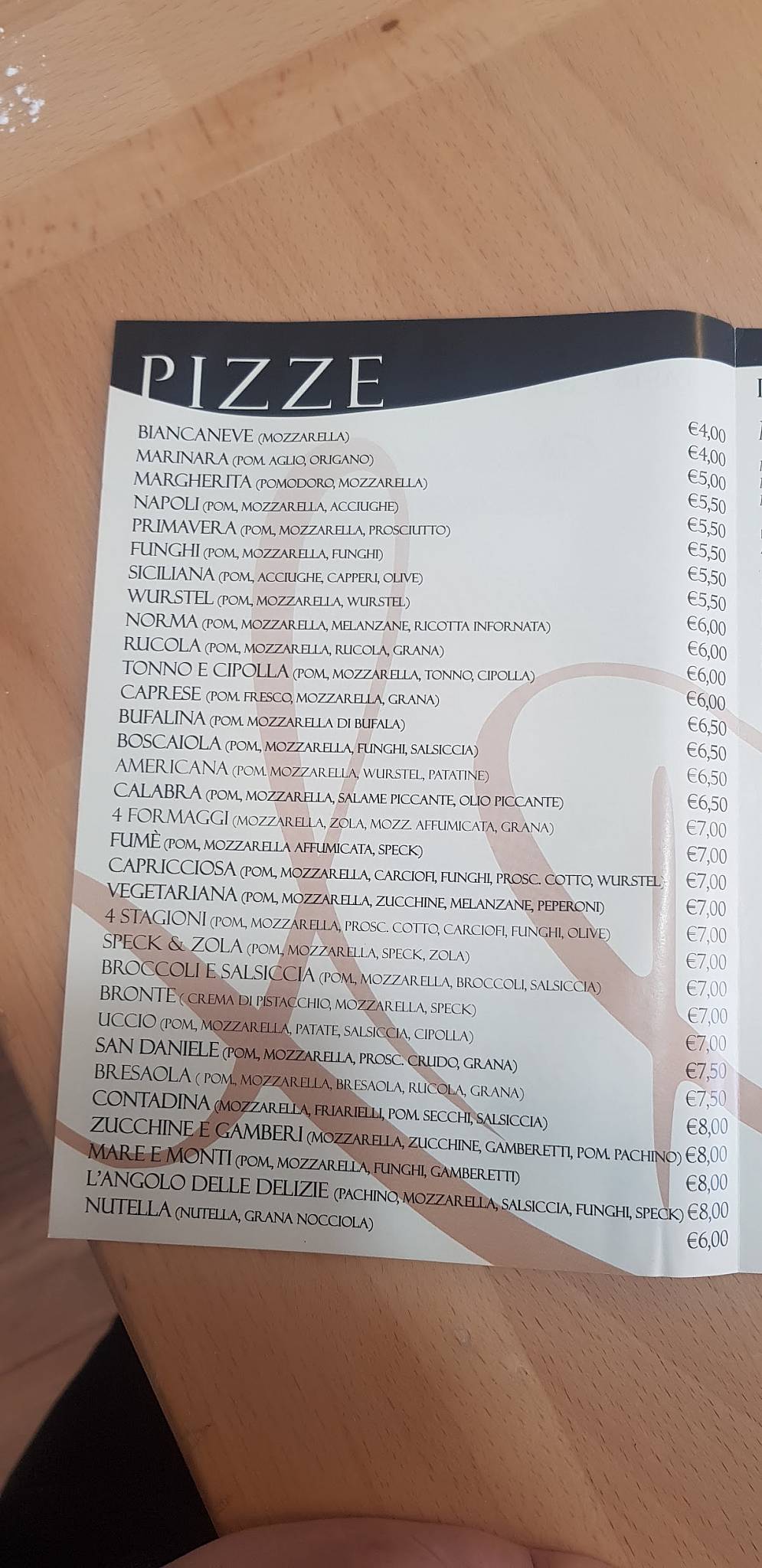 Menu di L'angolo delle Delizie da Carmen 