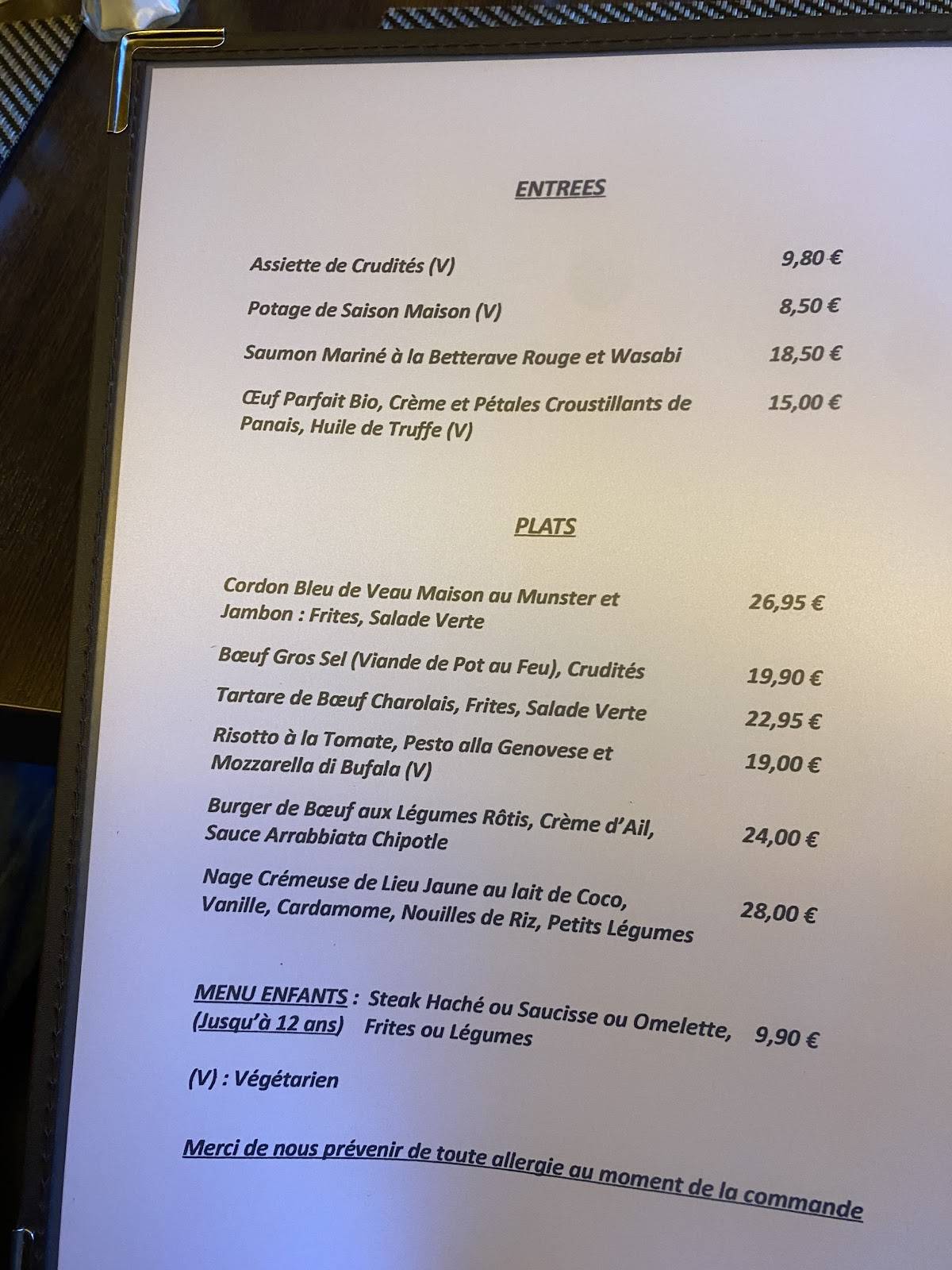 Menu de Le 3