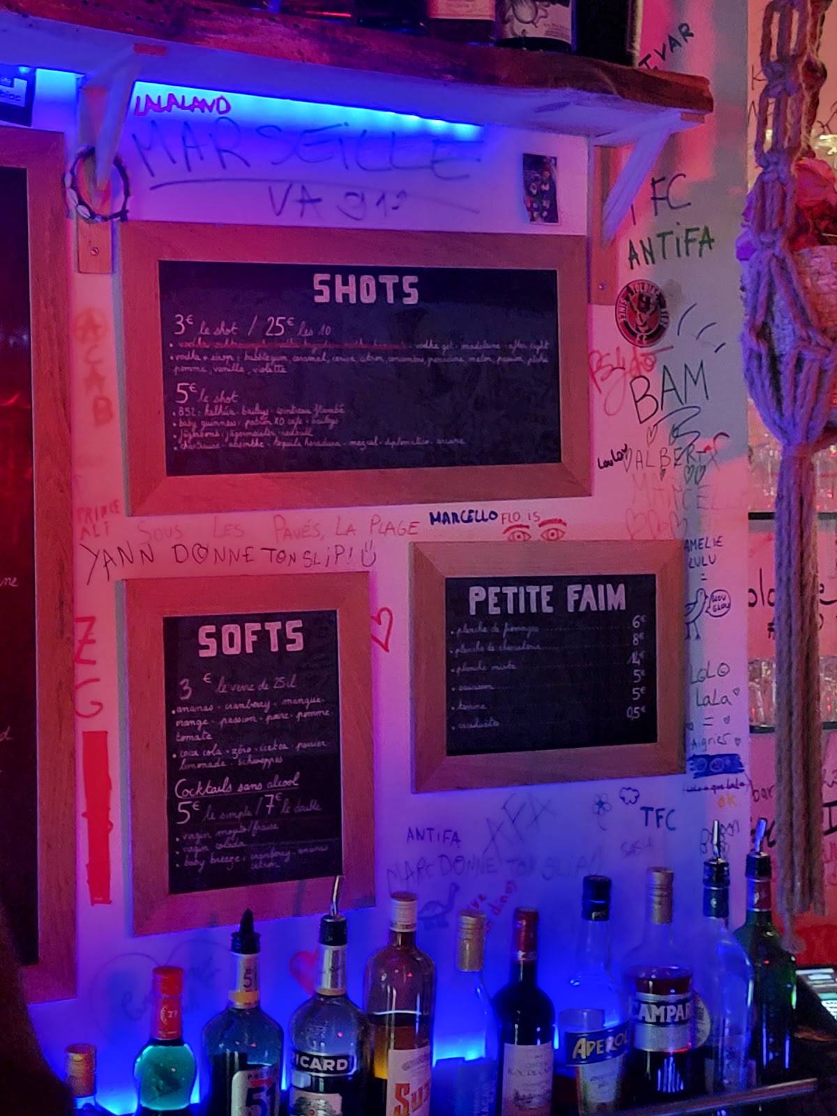 Menu de Le Bar À Mines