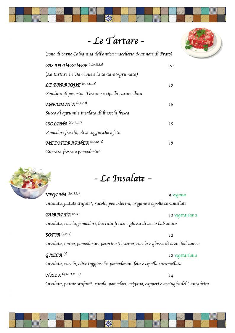 Menu di Le Barrique Wine Bar 