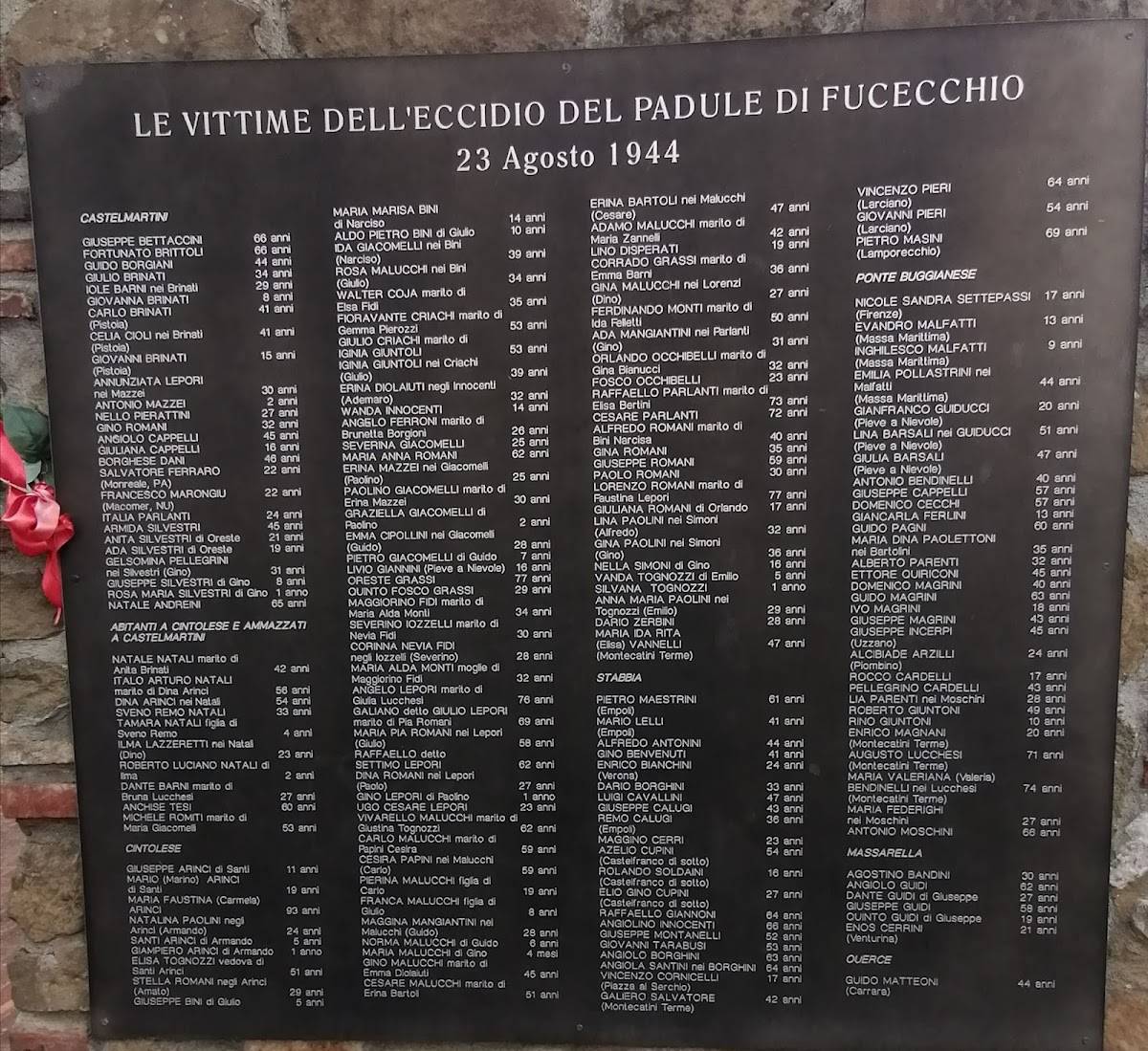 Menu di Le Morette 