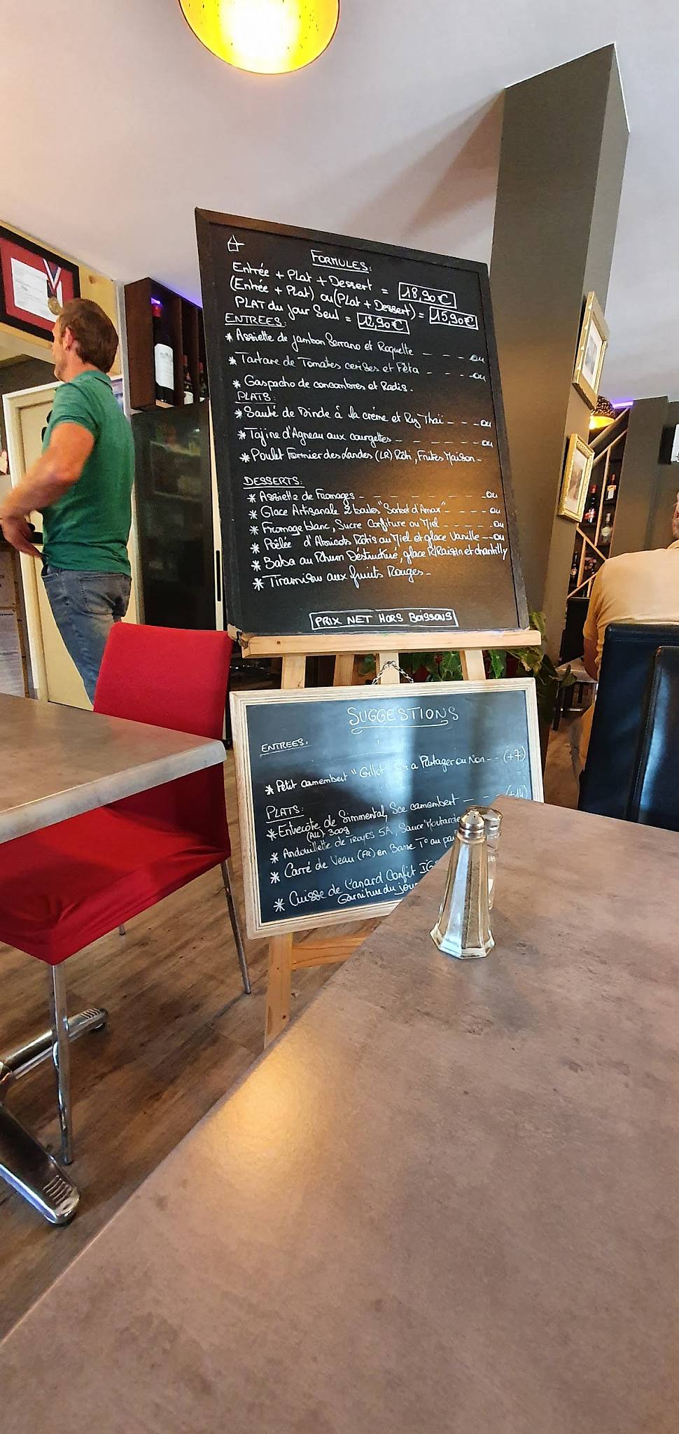 Menu de Le Plaisir Des Mets