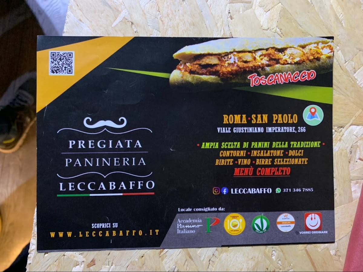 Menu di Giustino l'amico del panino 