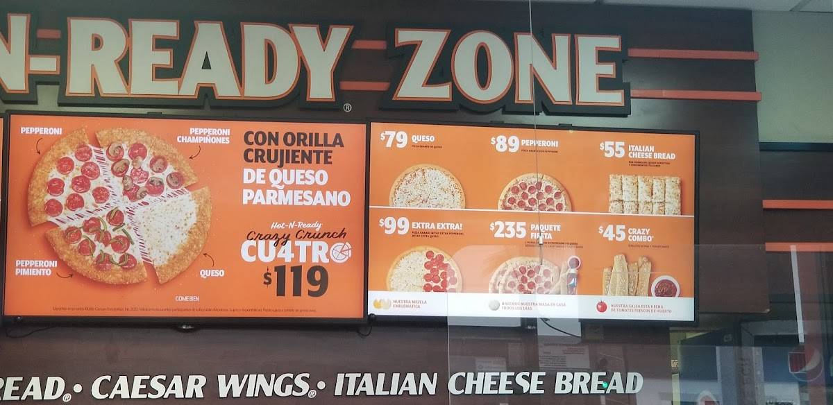 Carta De Pizzería Little Caesars Prado Tijuana Blvd Díaz Ordaz No 12678