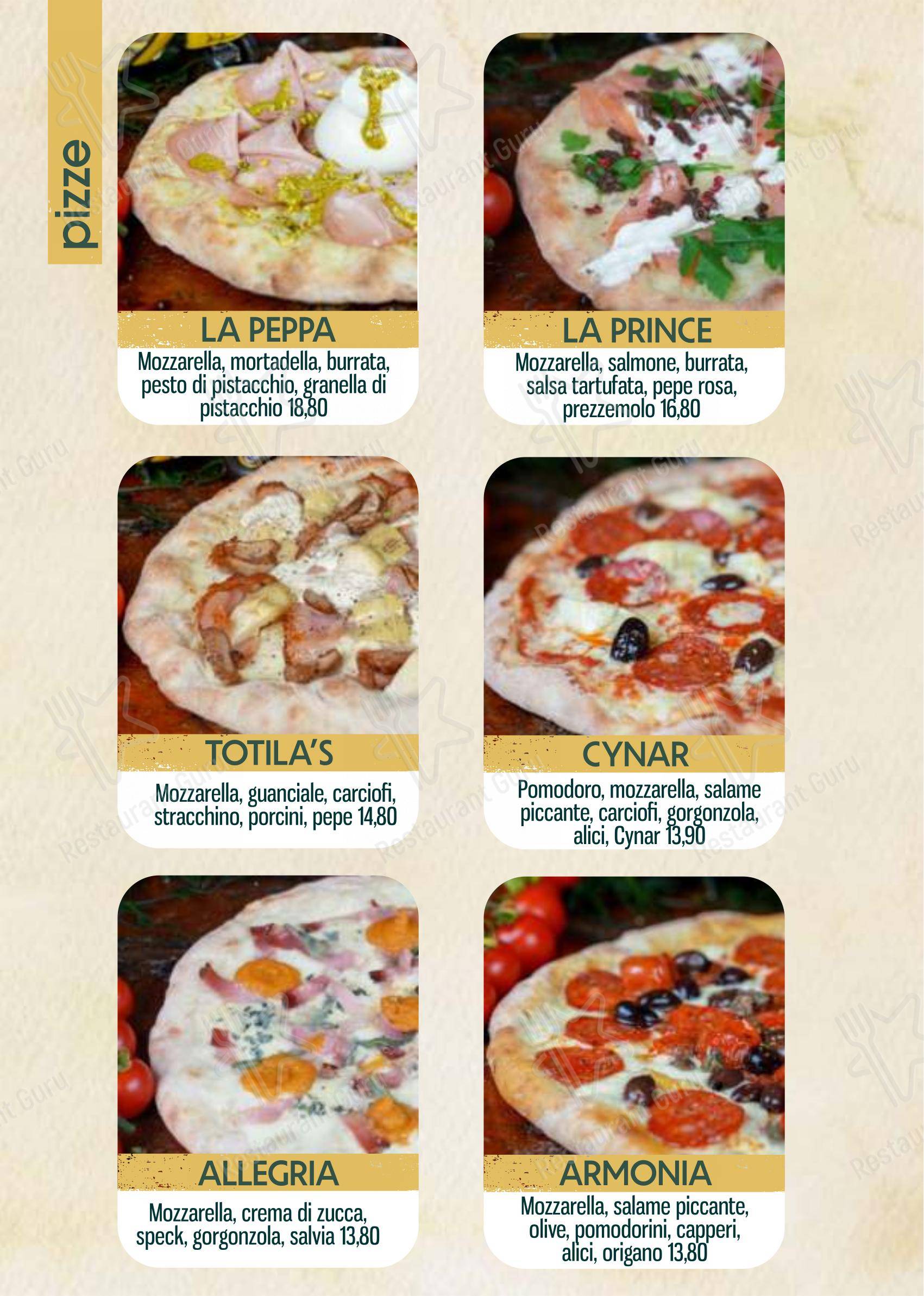 Menu di Longevia Gubbio - Основное меню