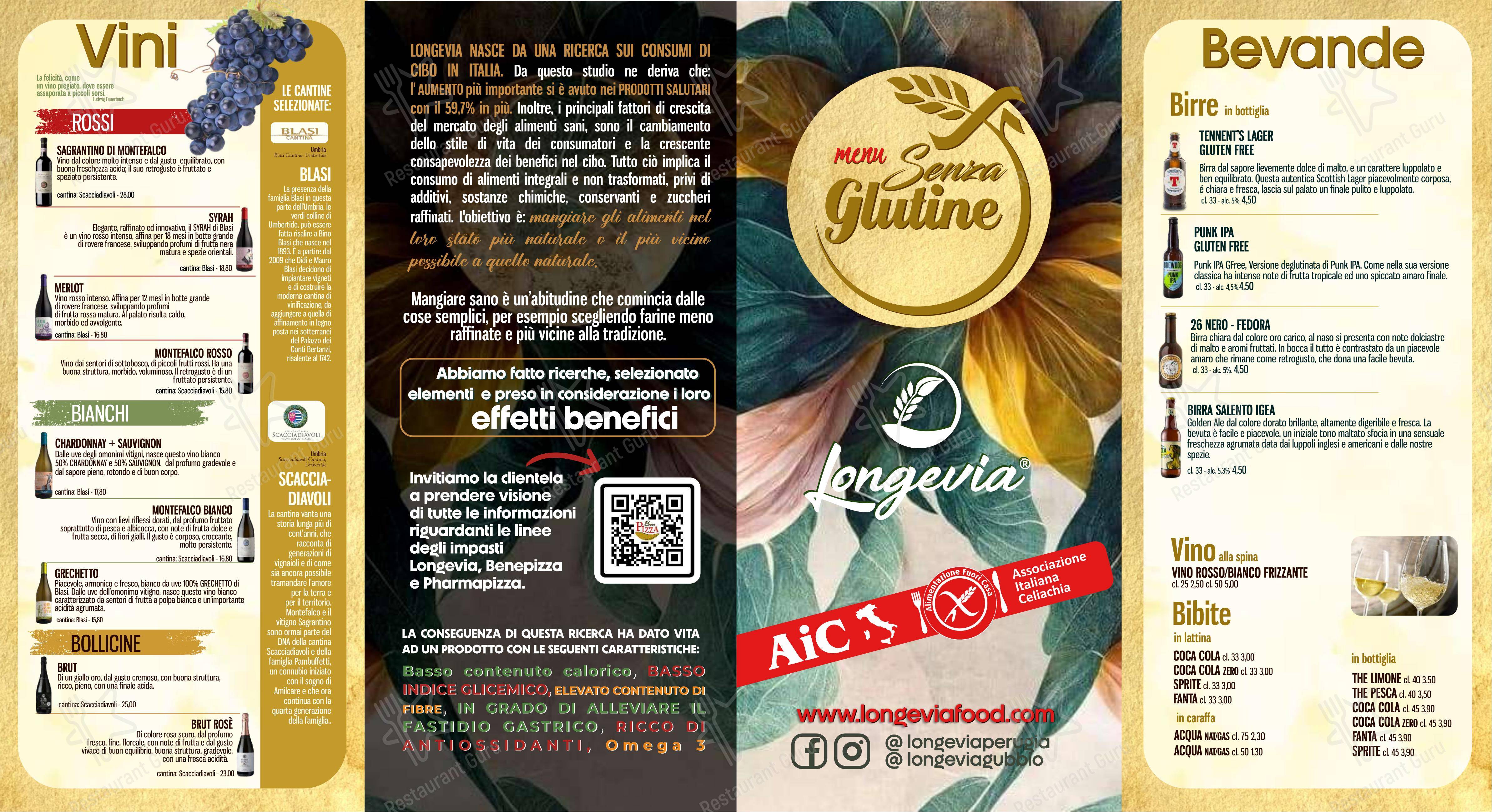 菜单 per Longevia Gubbio ristorante