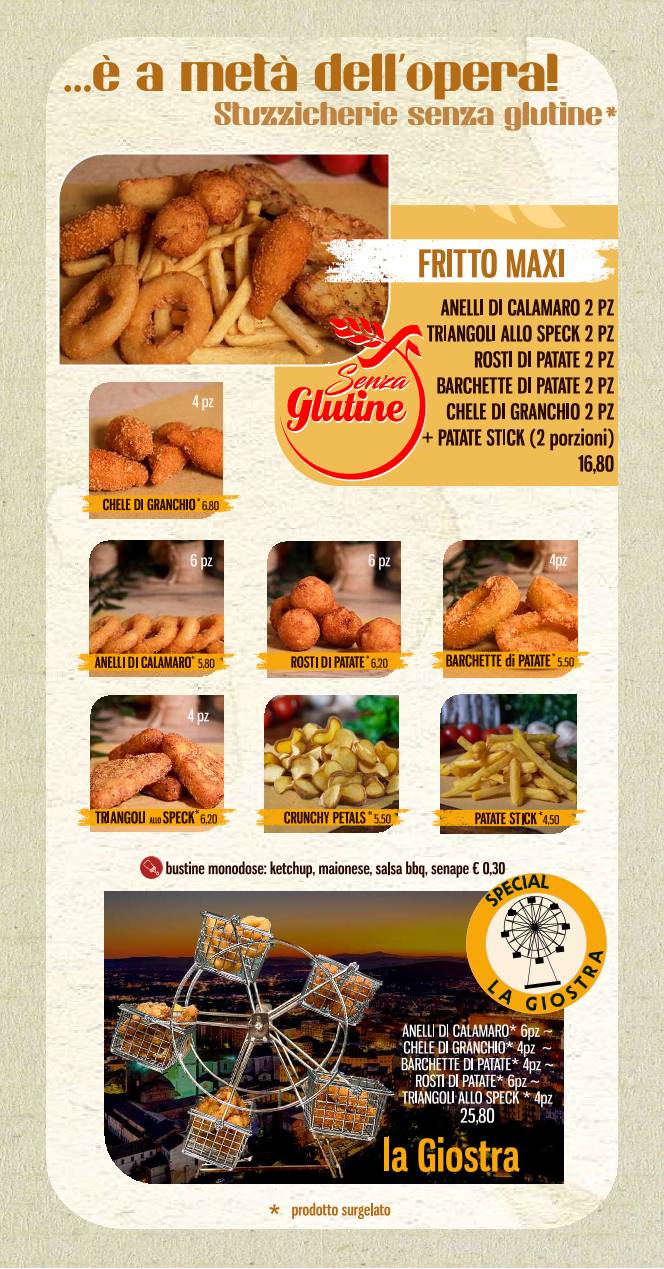 Menu di Longevia Gubbio 