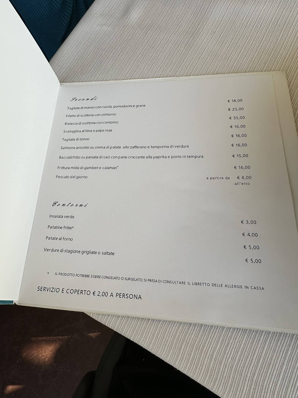 Menu di Lounge Bistrot 