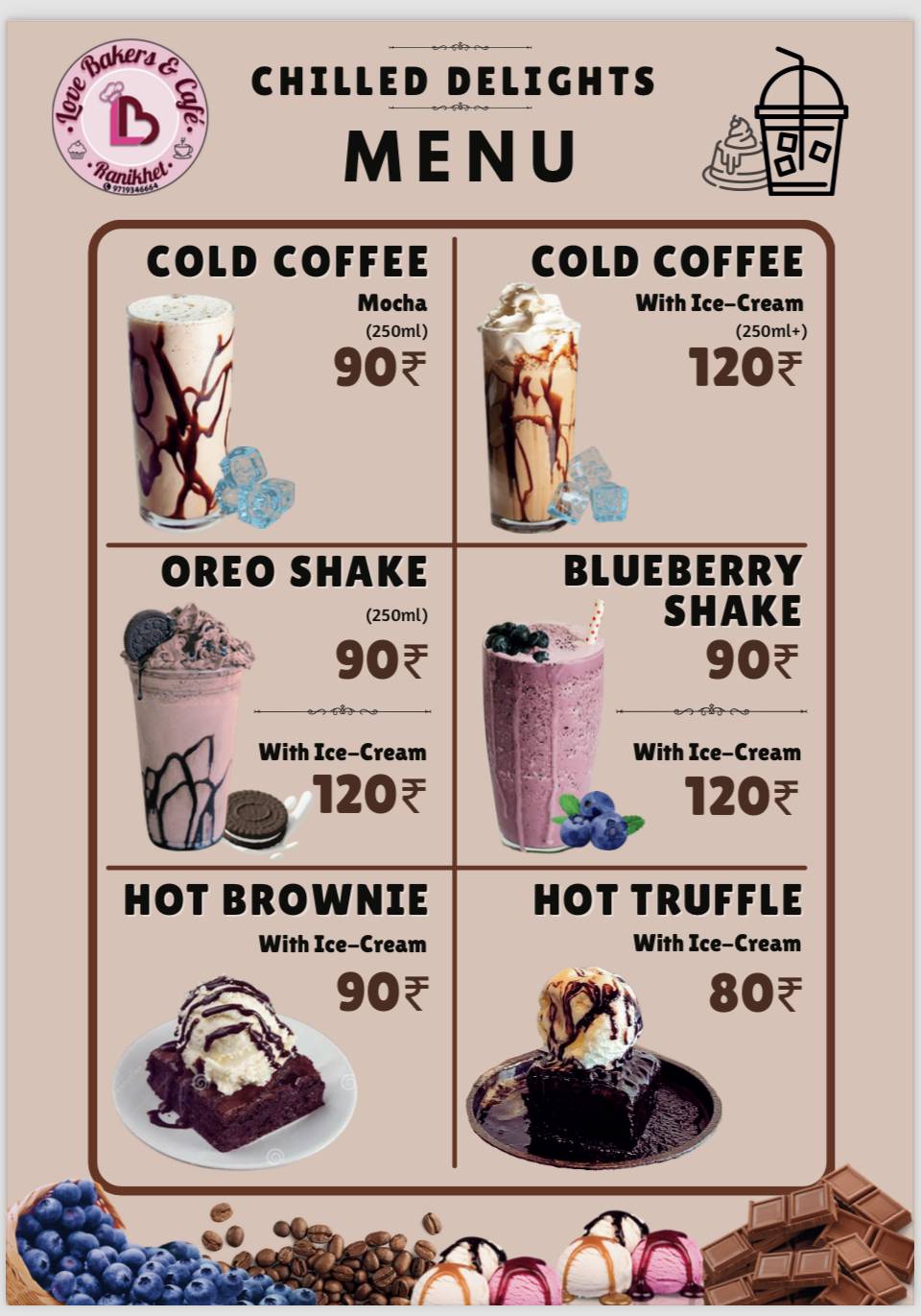 Love Bakers & Café Ranikhet menu