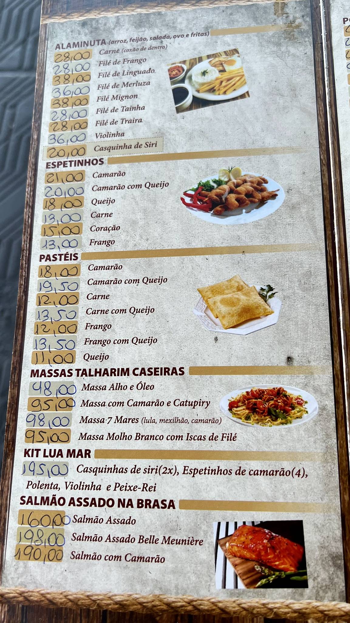 Lua Mar Pizzaria cardápio