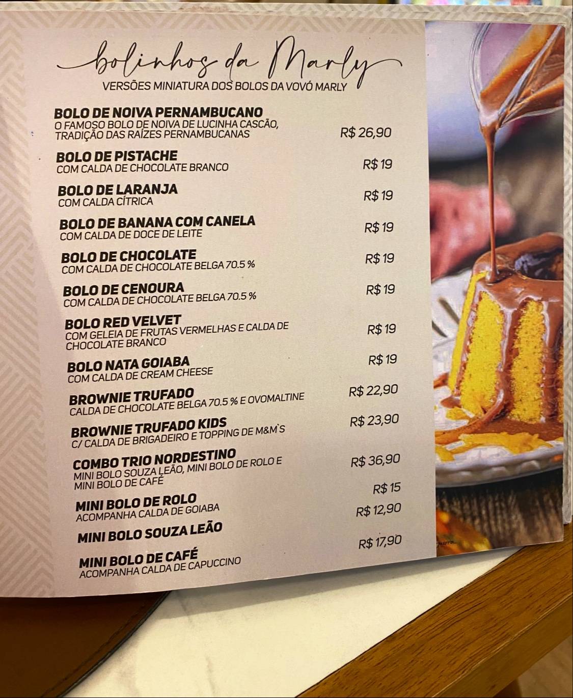 Cafeteria Lucinha Cascão e Santa Clara Shopping Recife cardápio