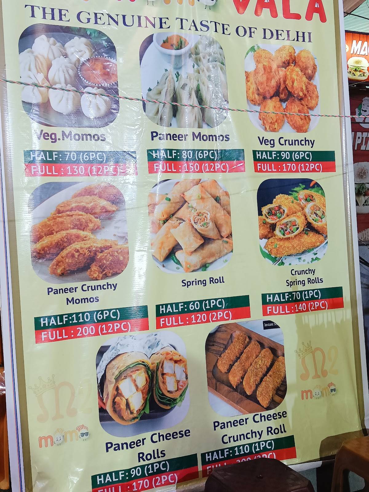 M2 MOMO VALA menu