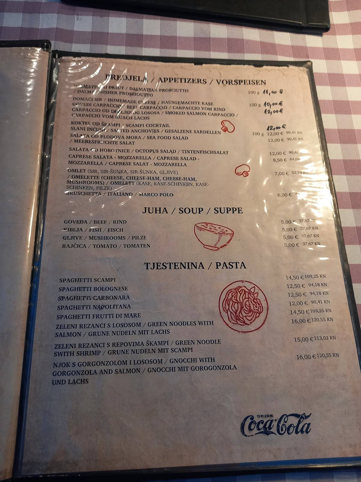 Menu di MARCO POLO 