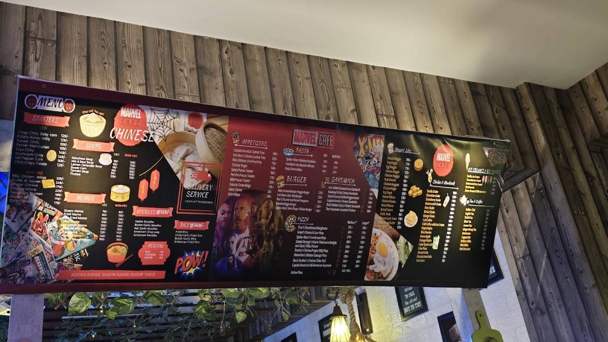 MARVEL CAFE menu