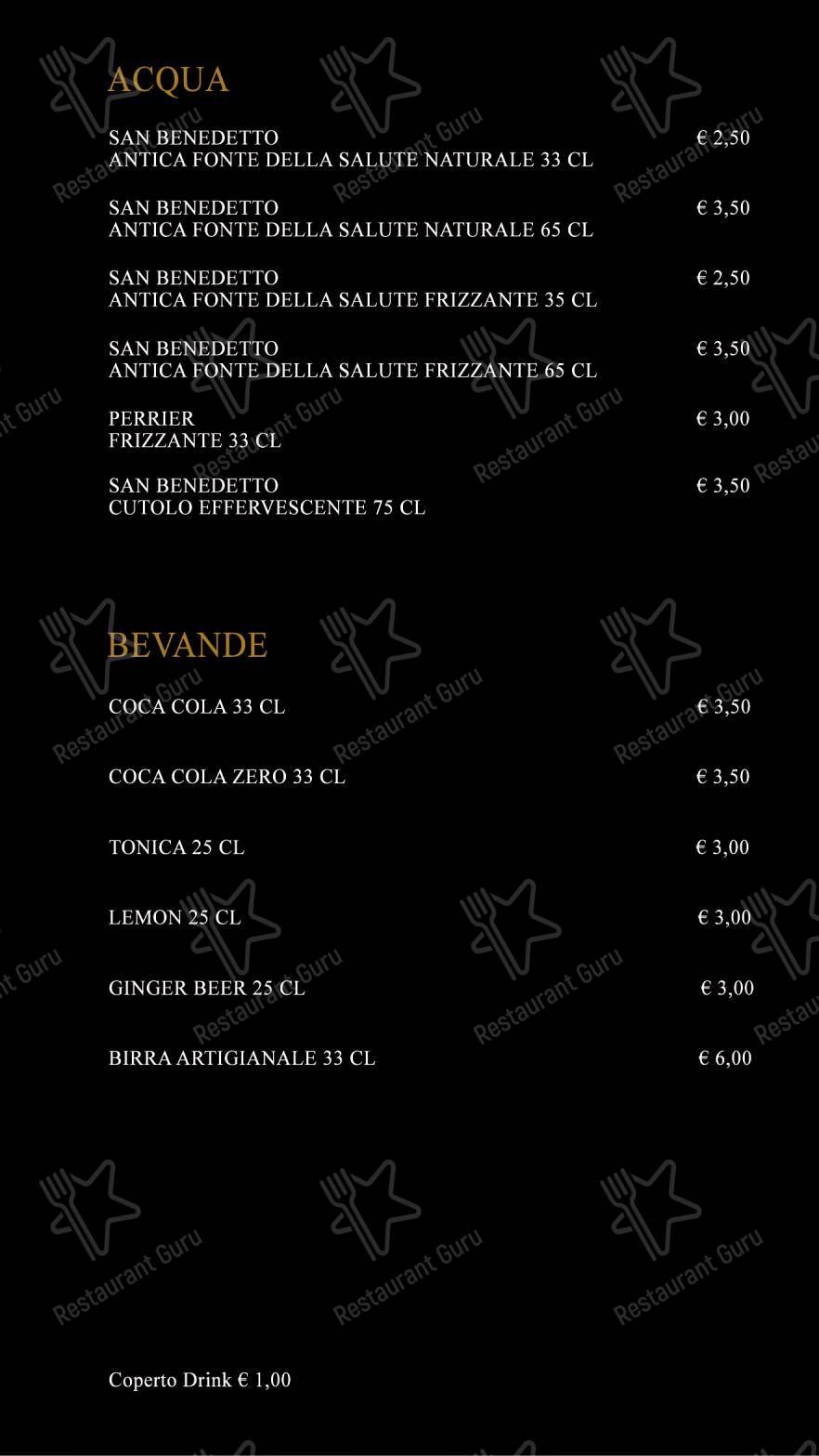 Menu per MOON in Catania