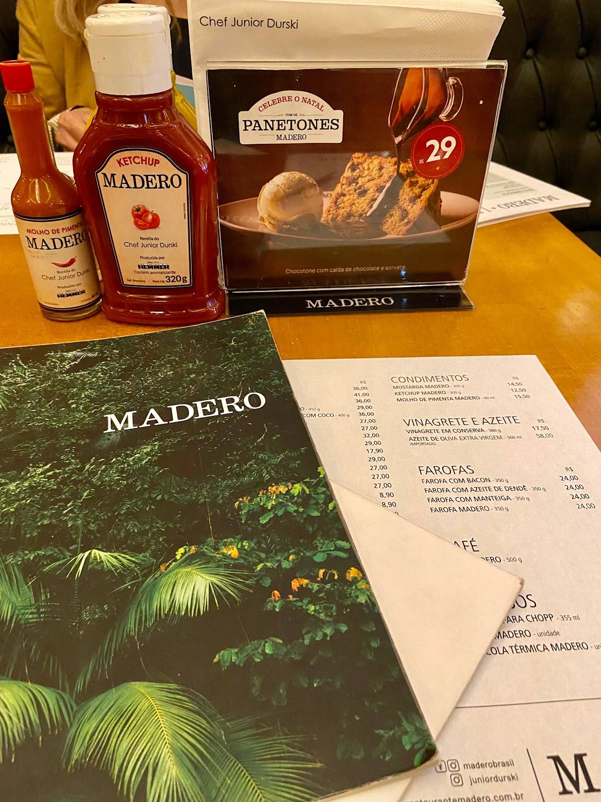 Madero Steak House - Shopping Anália Franco cardápio